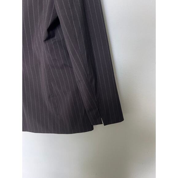 Evan Picone Women’s Stretch Pinstriped Button Front Long Sleeve Blazer Size 12 - Picture 4 of 7